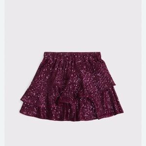 Abercrombie Kids Sequin tiered mini skirt